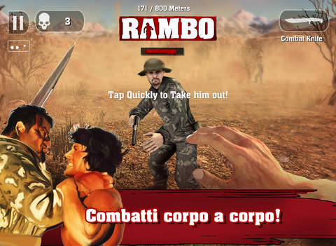 Il gioco ufficiale di Rambo arriva su App Store