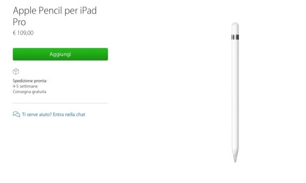 Aumentano i tempi di consegna per iPad Pro ed Apple Pencil