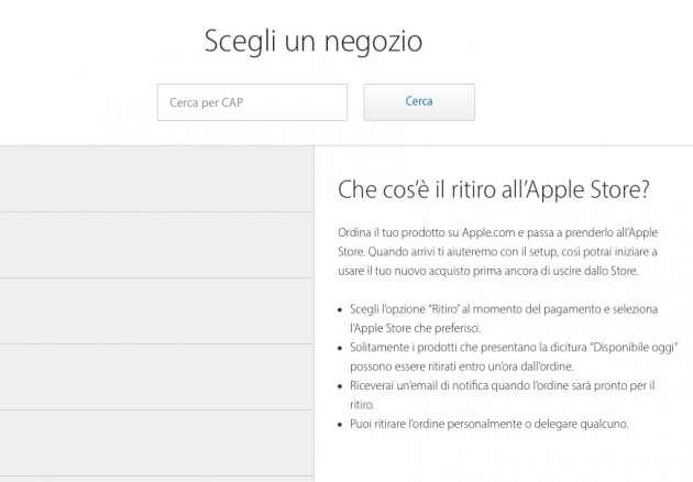 Il servizio “Personal Pickup” è attivo anche in Italia