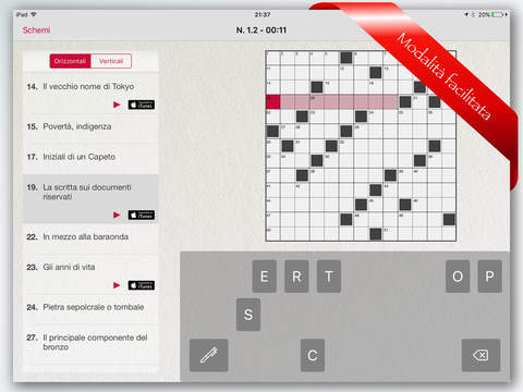 L’enigmistica su iPad con un nuovo gioco
