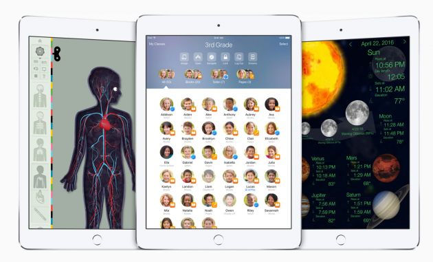 iOS 9.3: nuove funzioni per gli iPad nelle scuole