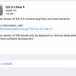 Disponibile iOS 9.3 beta 4 per iPad