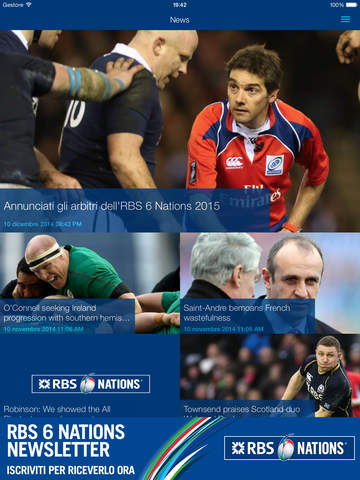 RBS 6 Nations disponibile su iPad