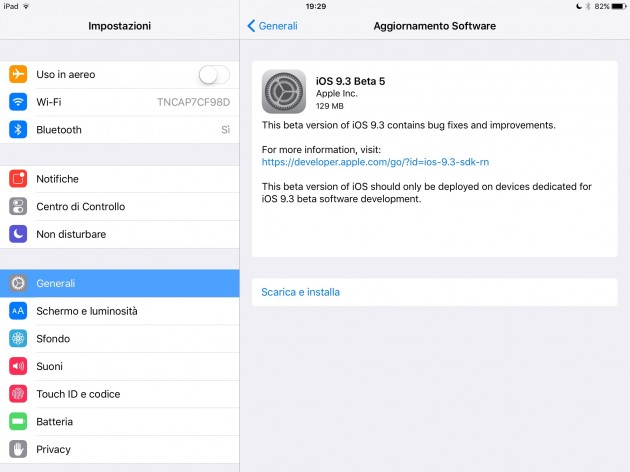 iOS 9.3 beta 5 è ora disponibile… e ripristina la navigazione con Apple Pencil su iPad Pro!