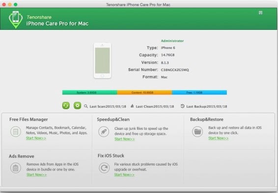 Prendi il controllo del tuo iPad con Tenorshare iPhone Care Pro