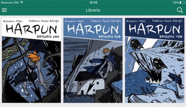 La serie a fumetti Harpun è in regalo con l’app Verticomics