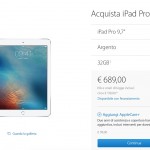 Il nuovo iPad Pro da 9.7 pollici è disponibile in Italia