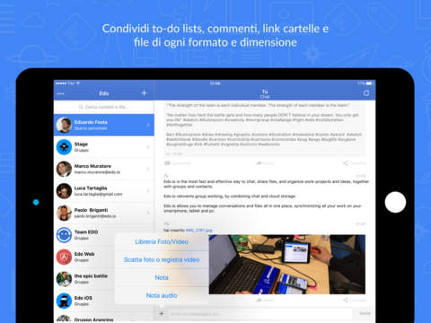 Gestisci i tuoi gruppi di lavoro con l’app Edo.io