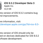 iOS 9.3.2 beta 3 ora disponibile!