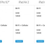 Apple elimina e sostituisce alcune configurazioni di iPad a listino