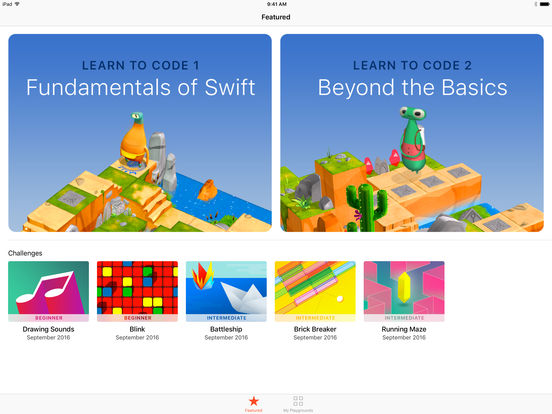 Swift Playgrounds ora disponibile su App Store