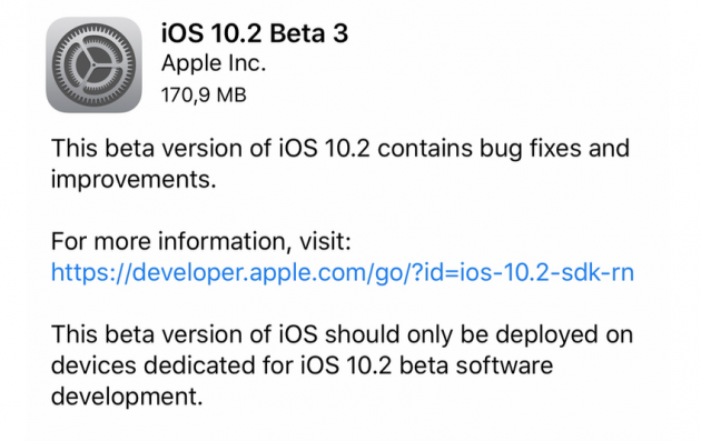 Disponibile iOS 10.2 beta 3 per iPad!