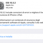 Disponibile iOS 10.3.2 per tutti!