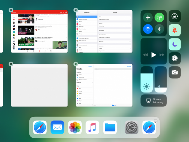Multitasking su iOS 11: come richiamarlo?