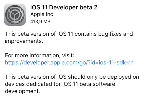 Apple rilascia iOS 11 beta 2 per iPad!