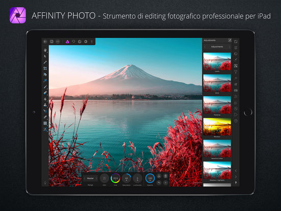 Nuovo update per Affinity Photo, ora ottimizzato per iOS 11
