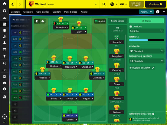 Football Manager Touch 2018: simulazione di gestione calcistica