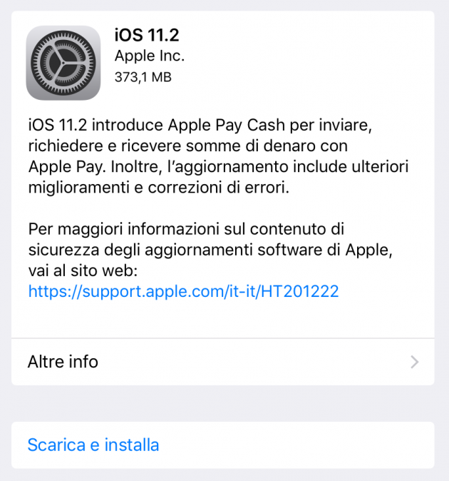 iOS 11.2 iPad