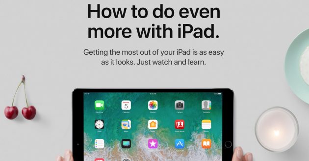 Apple pubblica nuovi tutorial dedicati all’iPad e alla Apple Pencil