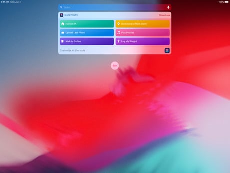 L’app Comandi (Siri Shortcuts) supporta i nuovi iPad Pro