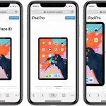 Il sito web mobile interattivo di Apple mette in evidenza le funzionalità di iPad Pro 2018