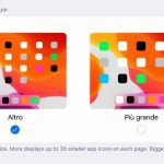 Come regolare la dimensione delle icone su iPad