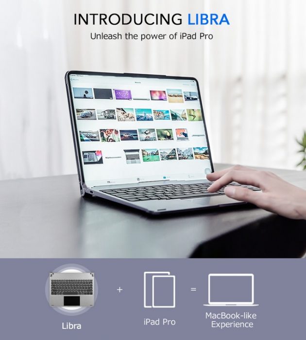 Libra: tastiera in alluminio stile MacBook con trackpad pronta per iPadOS 13