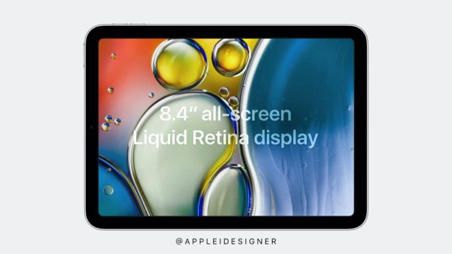 Concept immagina un iPad mini con nuovo design e cornici ridotte