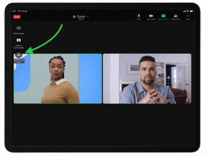 Zoom sfrutta la funzione Center Stage degli iPad Pro