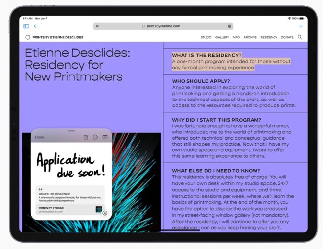Quick Note e iPadOS 15, un nuovo modo per prendere appunti su iPad