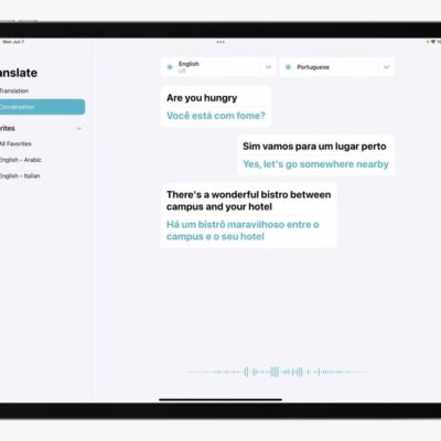 iPadOS 15, come funziona la traduzione automatica faccia a faccia