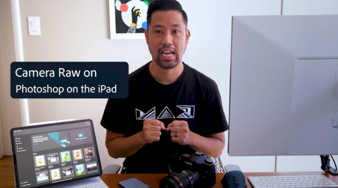 Il supporto per le immagini RAW arriva su Photoshop per iPad