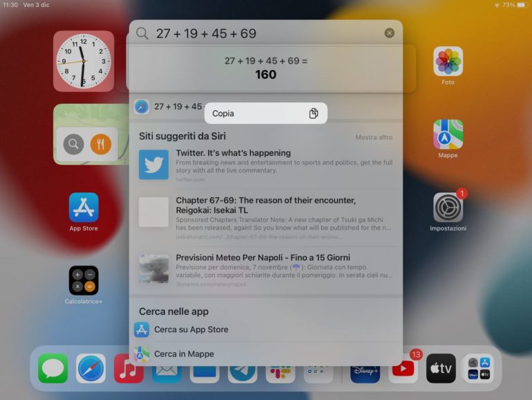 Come usare la calcolatrice su iPad senza app