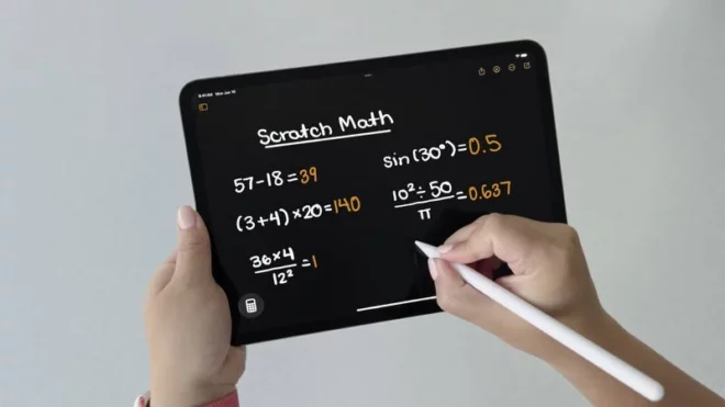 Apple parla di Smart Script e Math Notes, due novità presenti su iPadOS 18