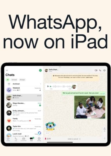 WhastApp è finalmente disponibile su iPad!